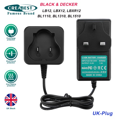 Charger for black - black&decker, lb12